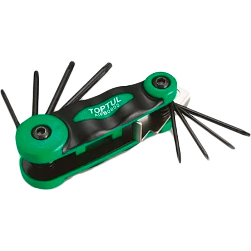 

Набор ключей TOPTUL TORX T9-T40 (AIFB0801), Набор складной ключей TORX AIFB0801