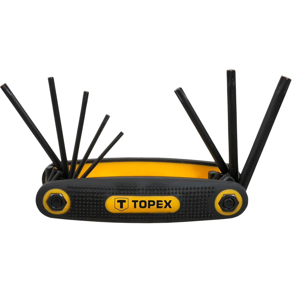 

Ключи шестигранные TOPEX T9-T40 8 шт (35D959), Ключи шестигранные Torx T9-T40, набор 8 шт.