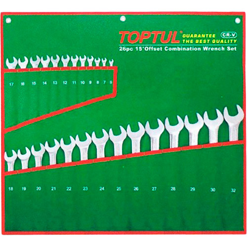 

Набор ключей TOPTUL 6-32 мм 26 пр (GAAA2604), Набір комб.ключів 6-32 мм 26 предм.(GAAA2604)