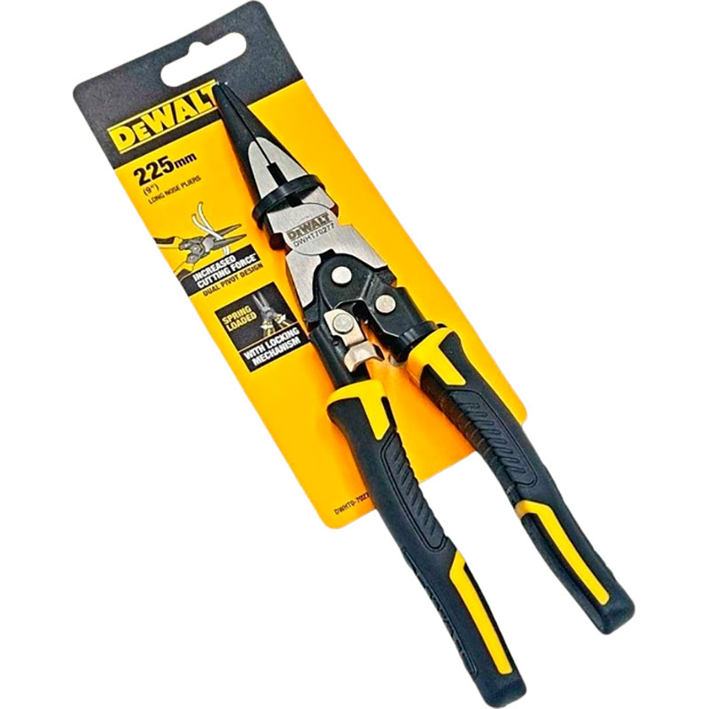 Длинногубцы DEWALT Compound Action 230 мм (DWHT0-70277) Материал губок CrV