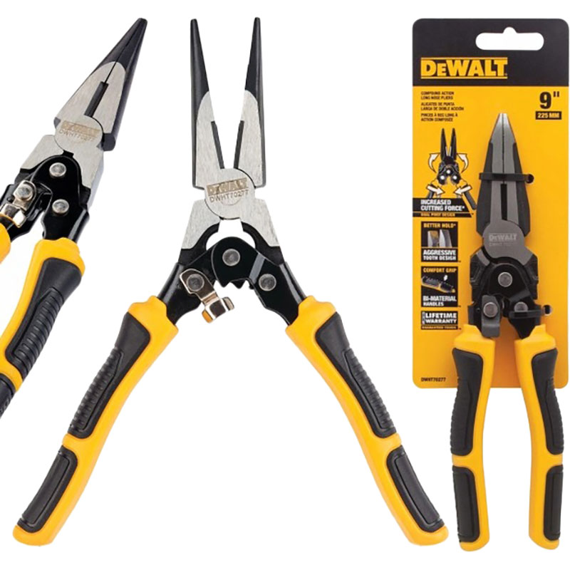 Зовнішній вигляд Довгогубці DEWALT Compound Action 230 мм (DWHT0-70277)