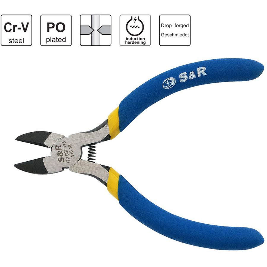 Бокорезы S&R 115 мм (172007115) Материал рукояти пластик