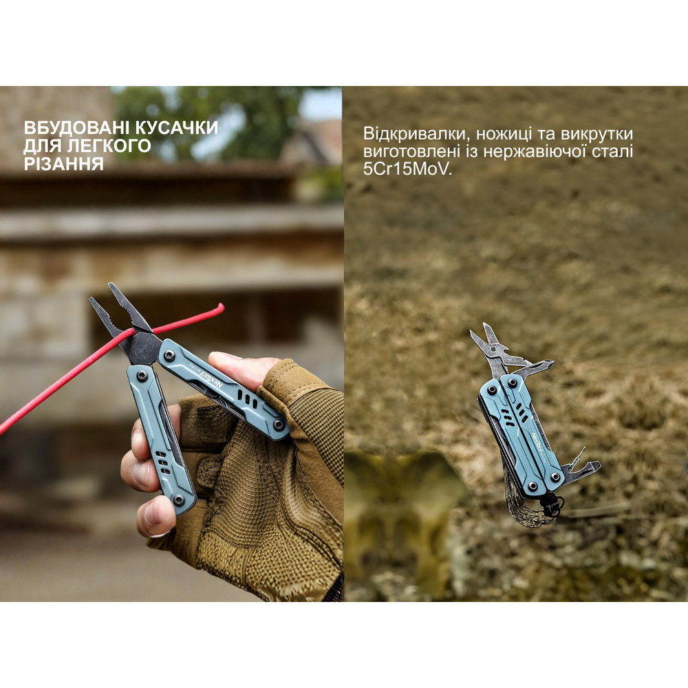 Фото Мультитул NEXTOOL Mini Sailor S11 Pro Grey (NE20382A)