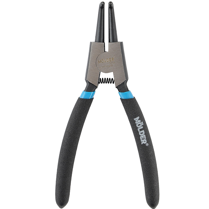 Щипцы для снятия стопорных колец MOLDER наружных 150 мм HRC 55-60 изогнутые (MT46215)