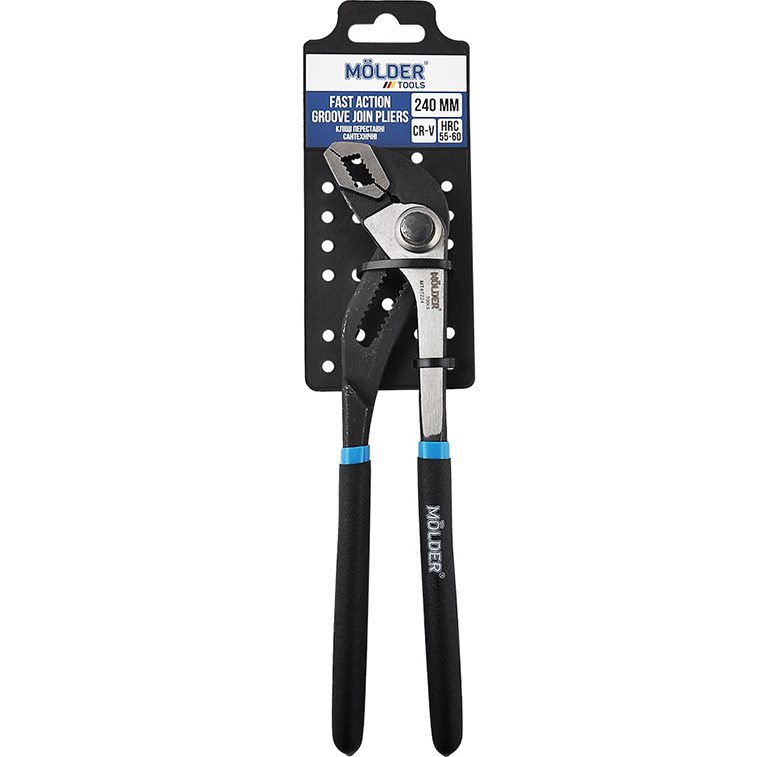 Клещи переставные MOLDER 240 мм HRC 55-60 (MT47224) Материал губок CrV