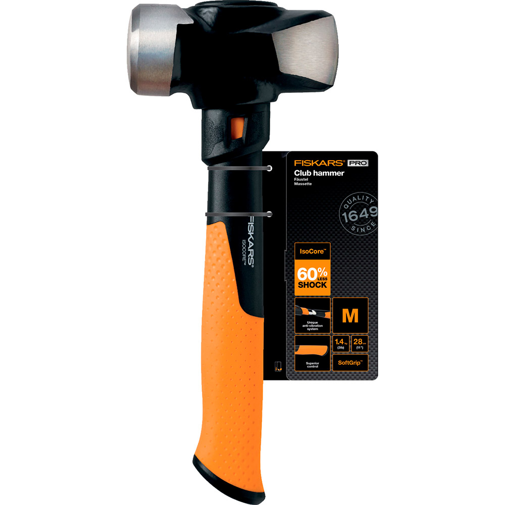 Кувалда FISKARS Club Hammer M 1020217 (19837) Форма бойка кругла