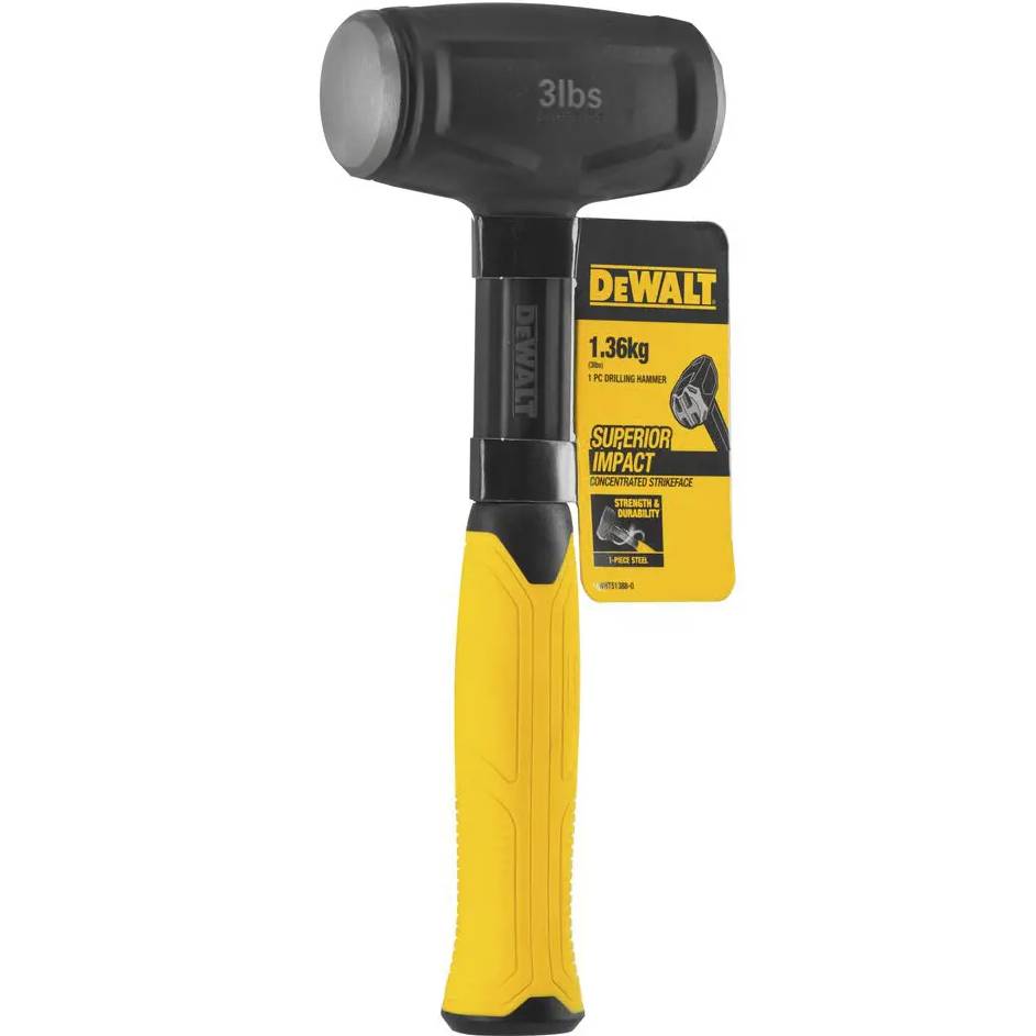 Мини-кувалда DEWALT с гашением вибрации (DWHT51388-0) 26.5 см Материал бойка металл