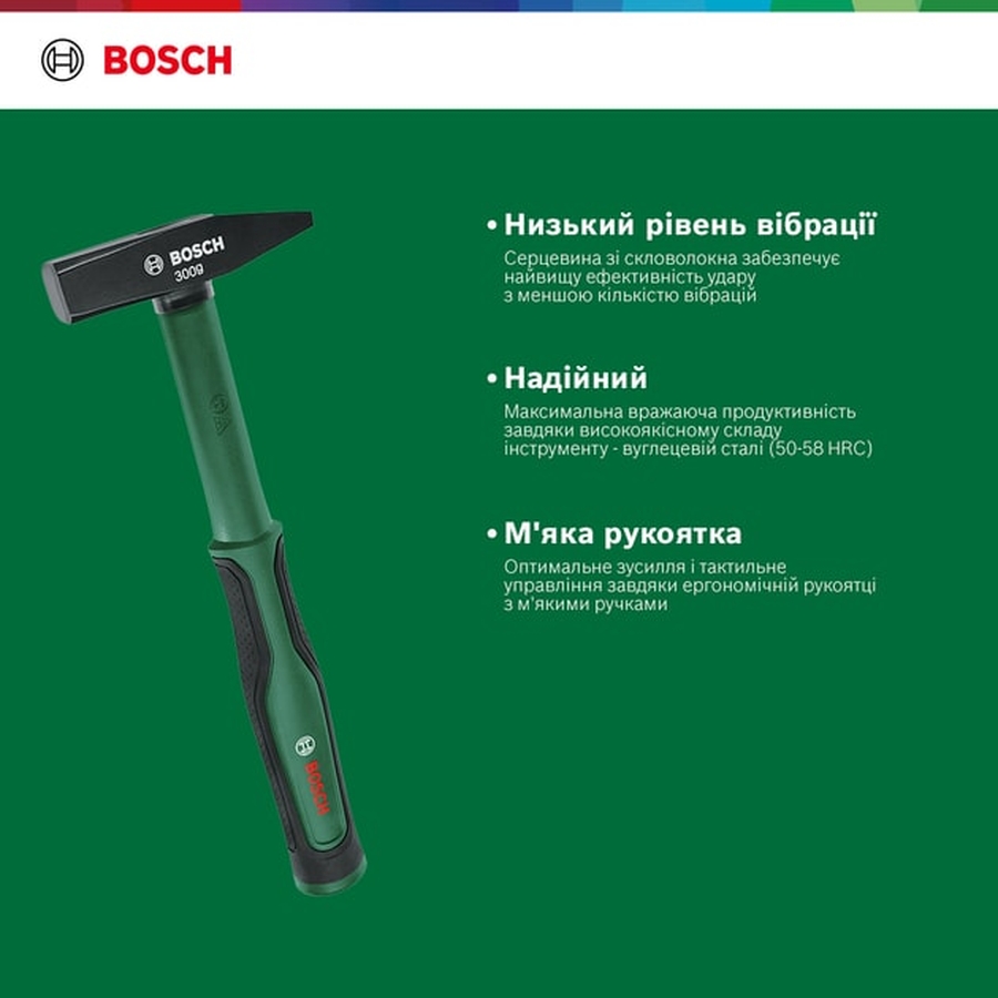 Зовнішній вигляд Молоток слюсарний BOSCH 30 см (1.600.A02.7PH)