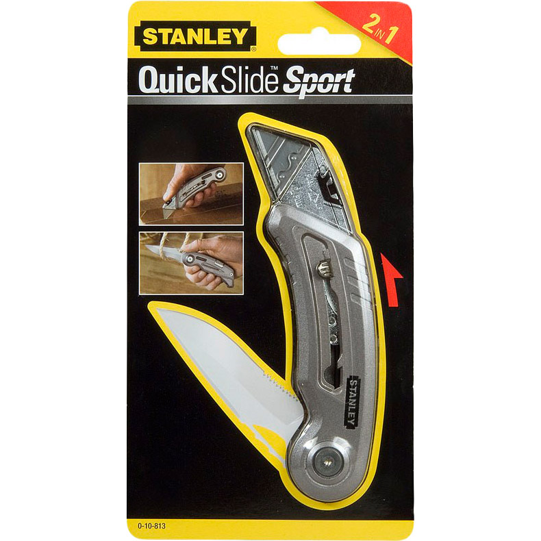 Нож Stanley QuickSlide Sport Utility Knife 75мм (0-10-813) Длина лезвия 75