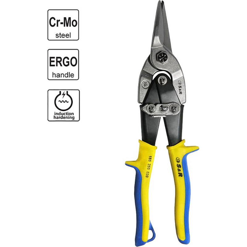 Фото 4 Ножиці по металу S&R AVIATION 250 мм (185250030)