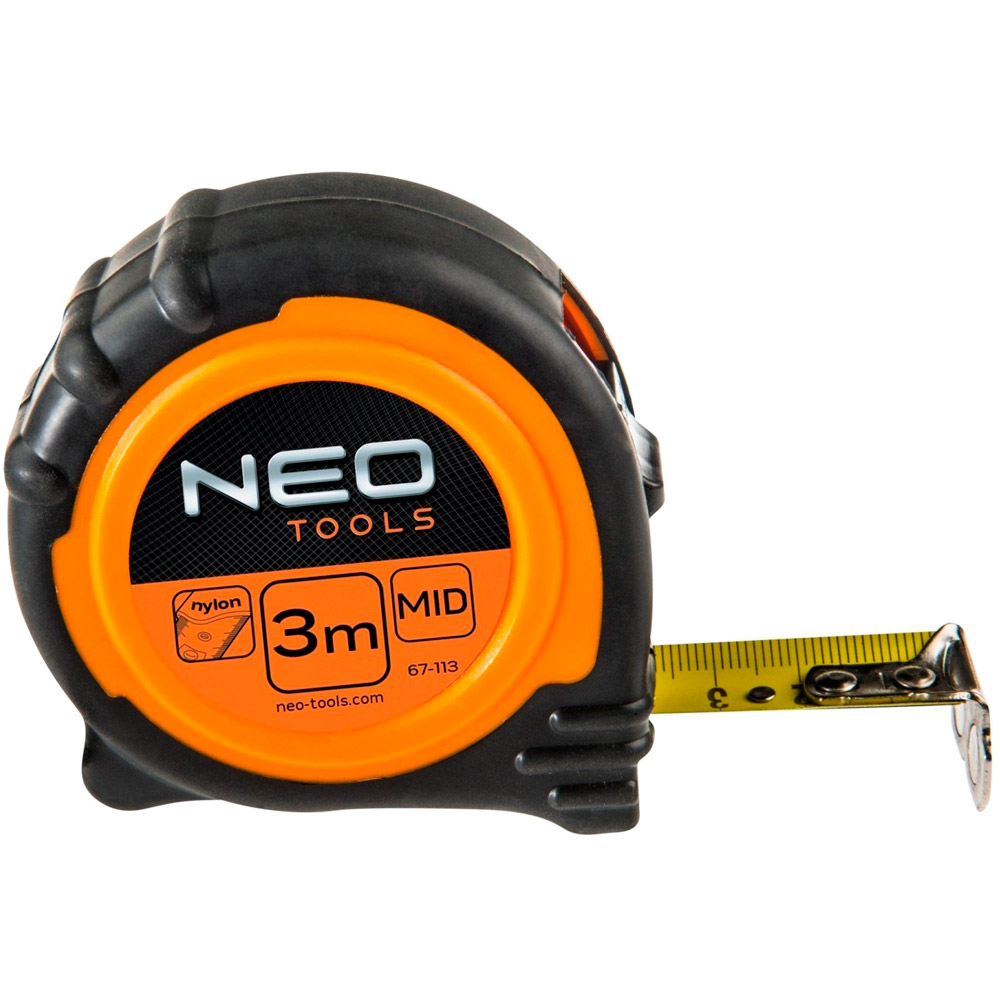 

Рулетка NEO Tools 3 м (67-113), Рулетка, стальная лента 3 м x 19 мм, магнит