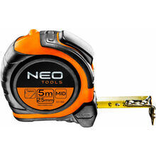 Рулетка NEO TOOLS сталева стрічка 5 м x 25 мм (67-195)