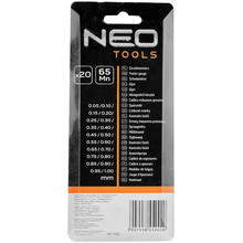 Щупи вимірювальні NEO TOOLS 20 пластин 0.05-1.0мм (11-191)