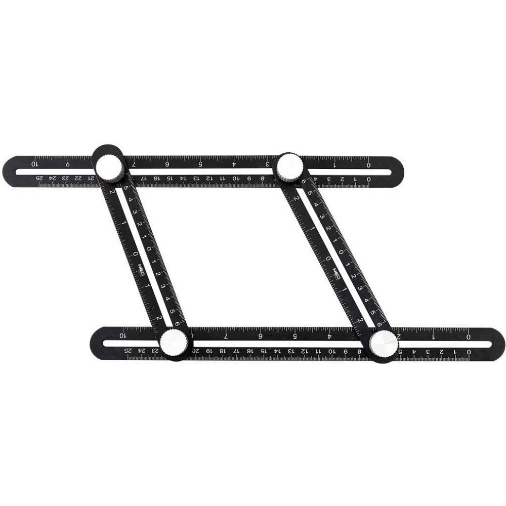 Лінійка NEO TOOLS 4 плечі зі шкалами 0-6см та 0-25см (72-350)