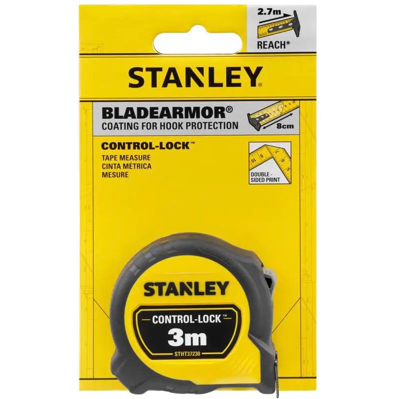 Рулетка STANLEY CONTROL-LOCK 3 м х 19 мм (STHT37230-0) Одиниці вимірювання метрична система