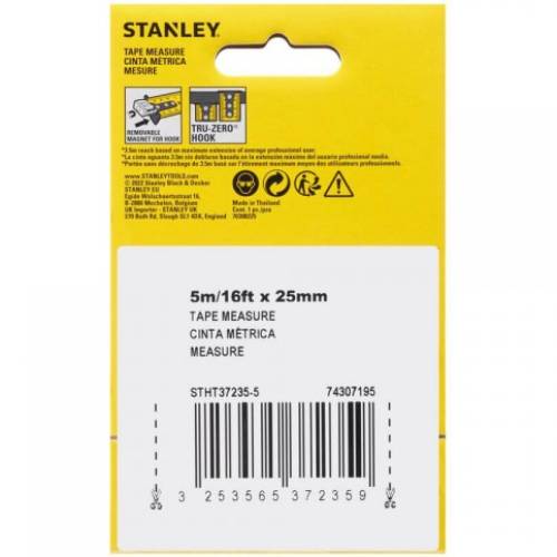 Фото Рулетка STANLEY CONTROL-LOCK 5м/16" (STHT37235-5)