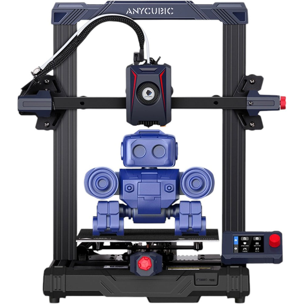 3D-принтер Anycubic Kobra 2 Neo (KNVA0BK-Y-O) Додатково скорость печати: 250 мм/с, максимальная температура сопла 260℃, максимальная температура печатной платформы 90℃, втоматическое выравнивание, датчик наличия филамента