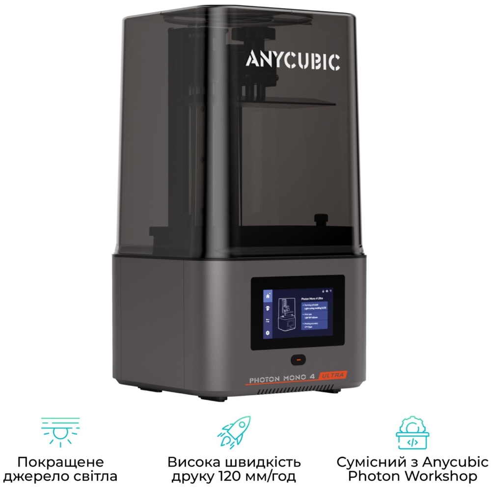 3D-принтер ANYCUBIC Photon Mono 4 Ultra (PM4UBK0A-O) Тип 3D-принтер
