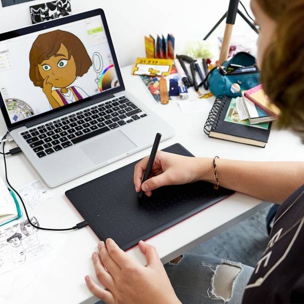 Графічний планшет One by Wacom Small (CTL-472-N) Довжина робочої області 95