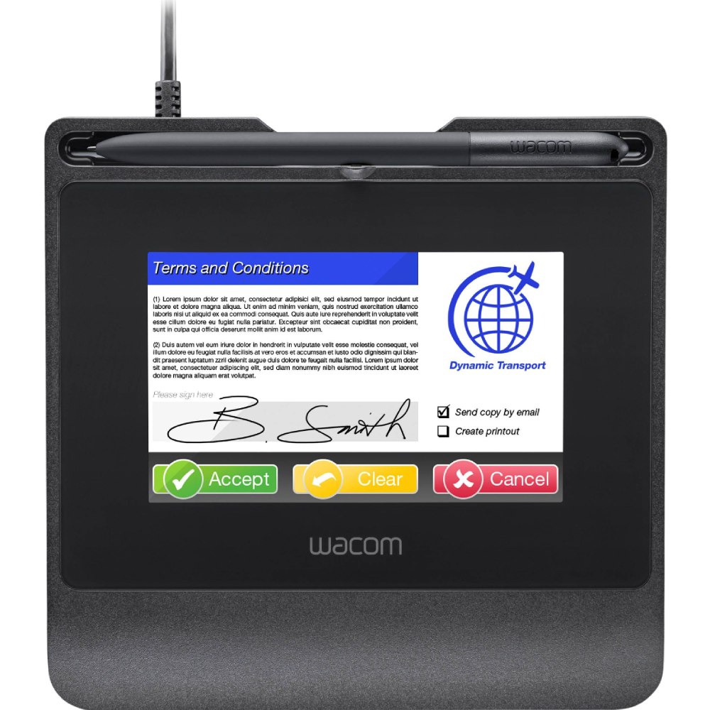 Планшет для подписи WACOM STU-540 Количество градаций нажатия (уровней давления) 1024