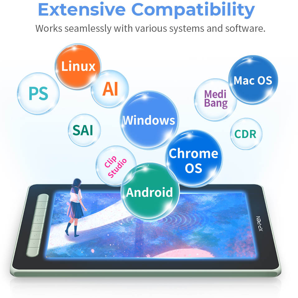 Заказать Монитор-планшет XP-PEN Artist 12 Pen Display (2nd Gen) Green (JPCD120FH_G)