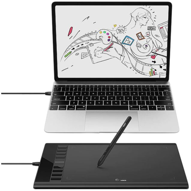 Зовнішній вигляд Графічний планшет UGEE M708 Black