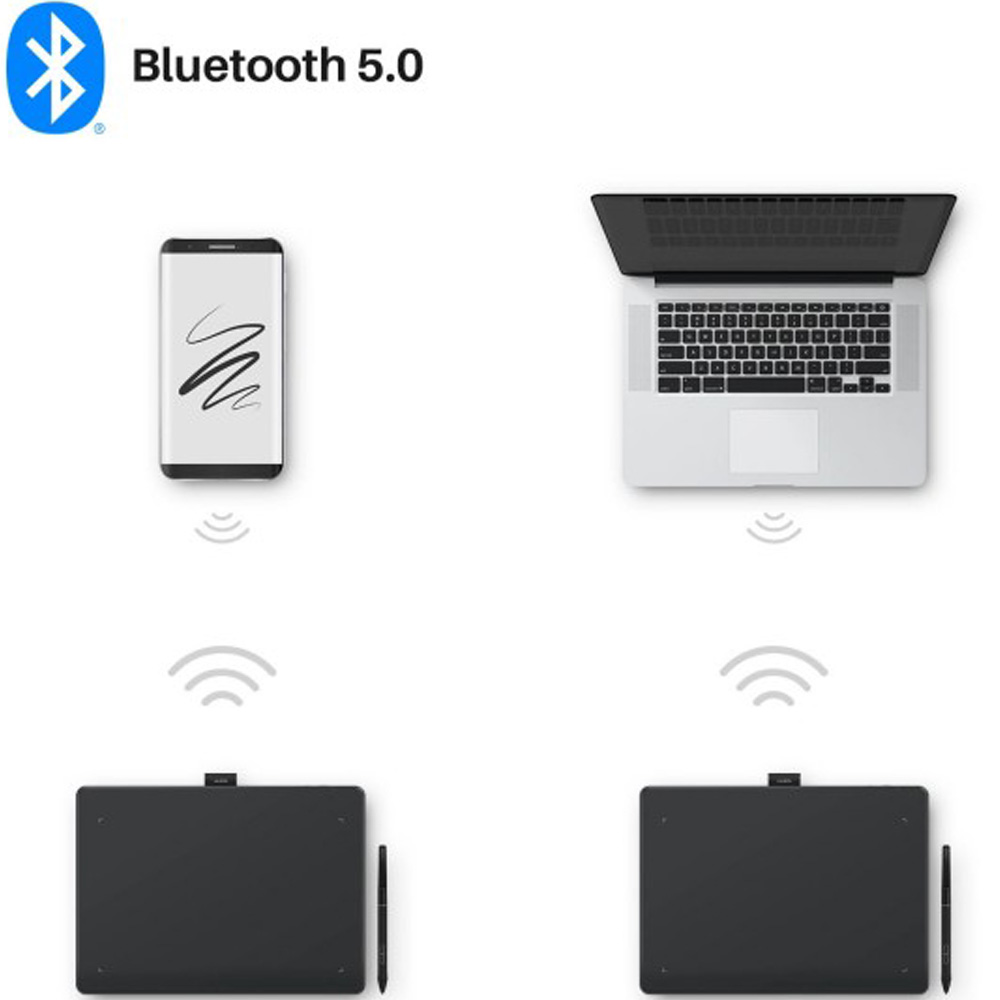 Покупка Графічний планшет HUION Inspiroy Frego M Black (L610)