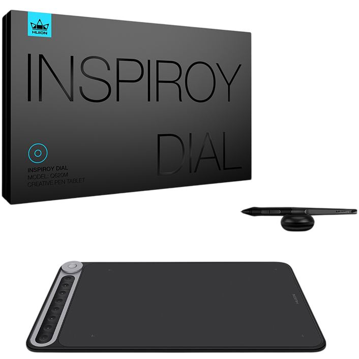 Покупка Графічний планшет HUION Inspiroy Dial Q620 Black