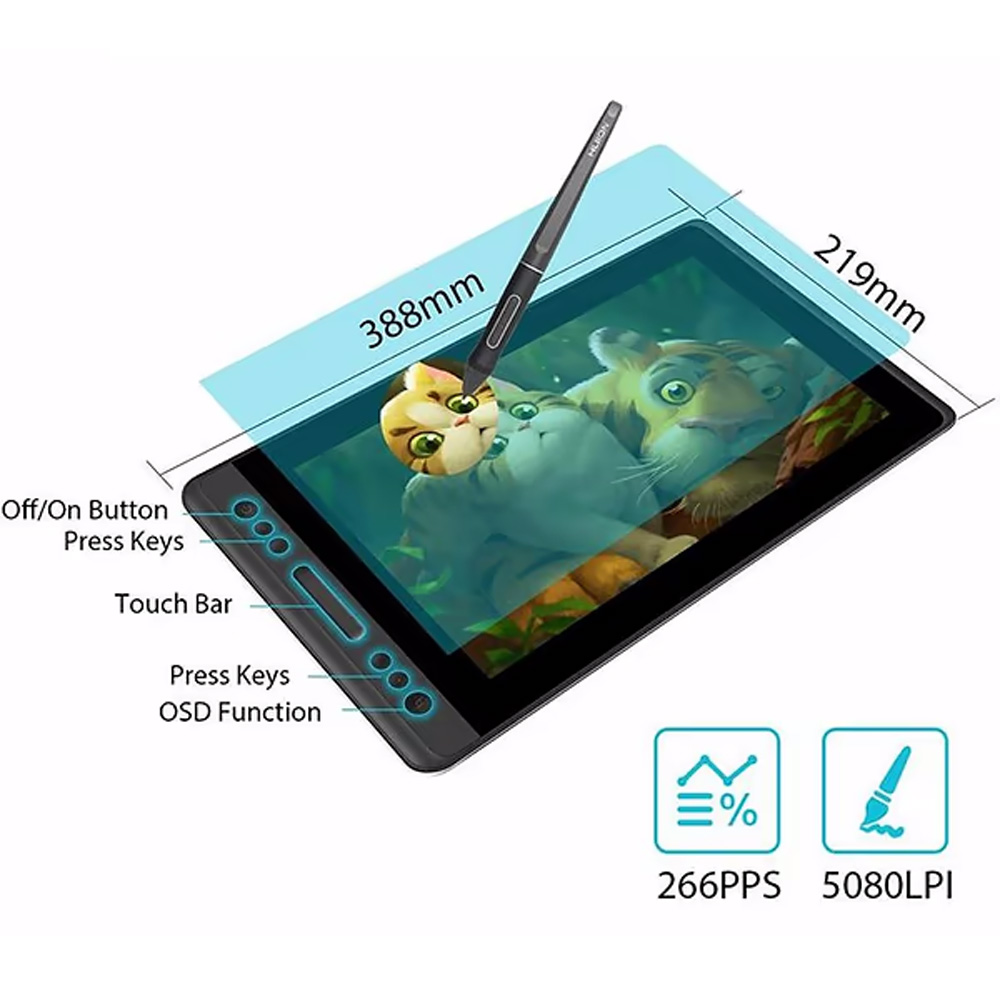 Фото Графічний планшет HUION Kamvas Pro 13 (PRO13)