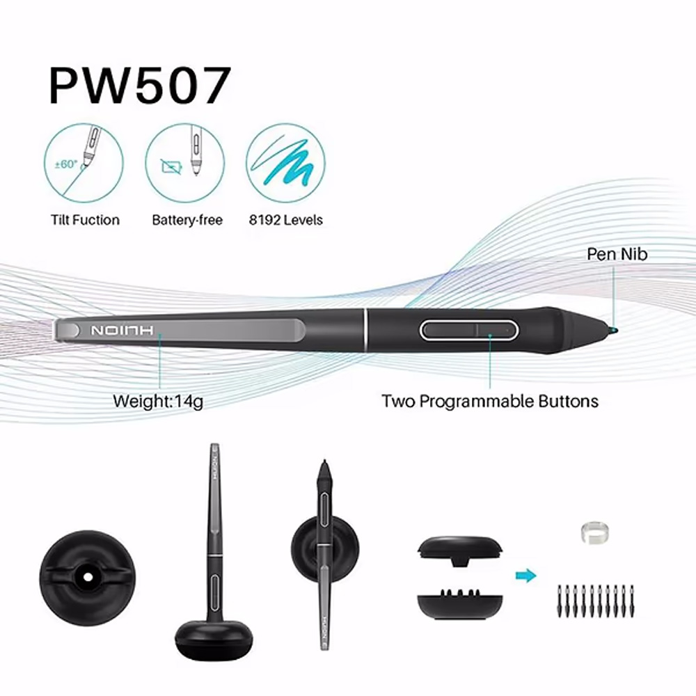 Графічний планшет HUION Kamvas Pro 13 (PRO13) Роздільна здатність, lpi більше 4000