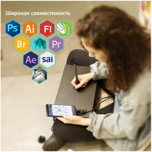 Графічний планшет HUION HS610 Black
