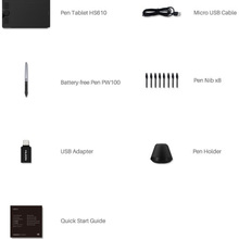 Графічний планшет HUION HS610 Black
