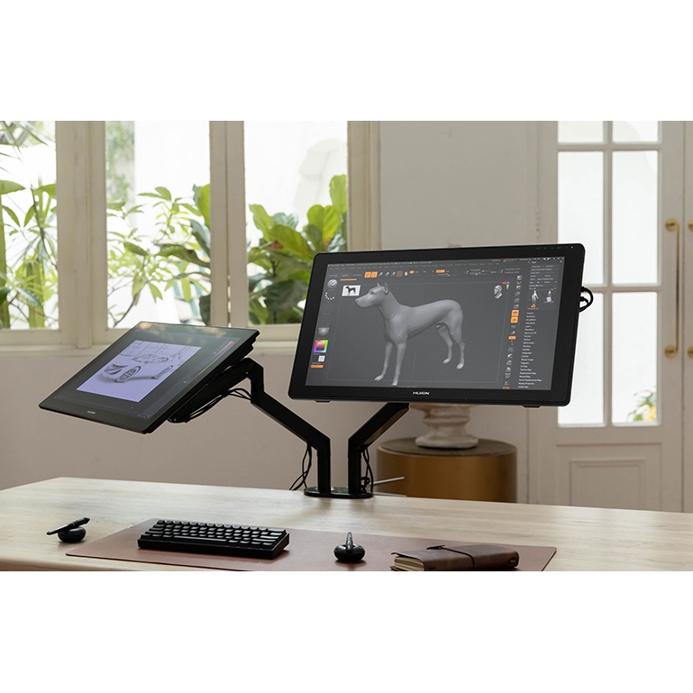 Зовнішній вигляд Графічний монітор HUION Kamvas RDS-220 Dark Gray