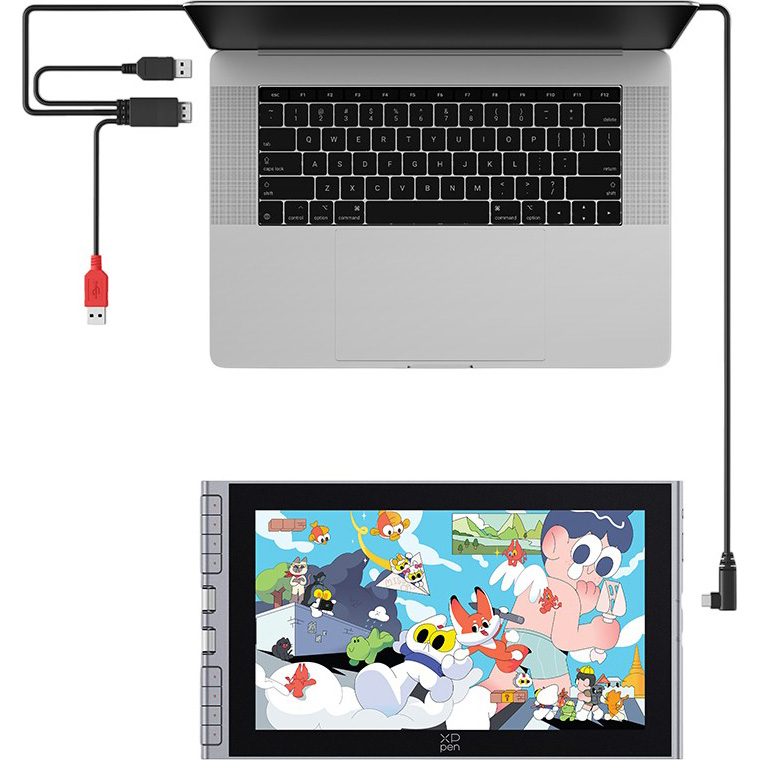В Фокстрот Графический планшет XP-PEN Artist 12 Pen Display 3nd Gen Grey (CPCD121FH-GR)