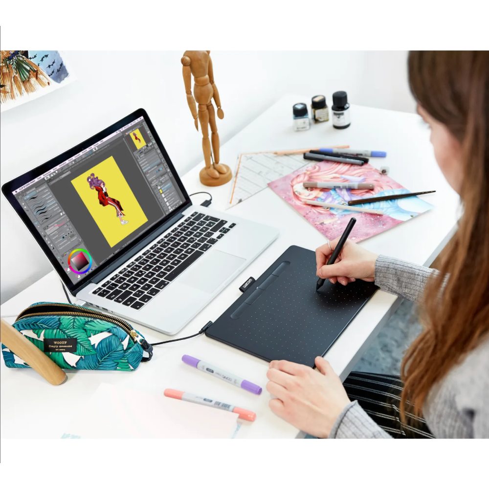 Внешний вид Графический планшет WACOM Intuos M Black (CTL-6100K-A)