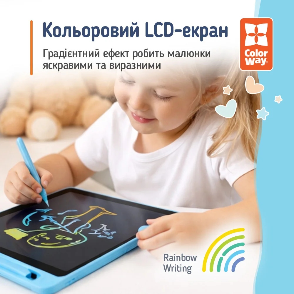 Фото Графический планшет COLORWAY LCD Writing Tablet 12 (CW-WT12C)