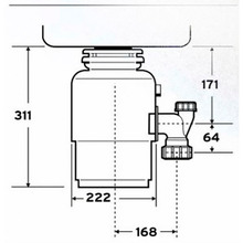 Измельчитель пищевых отходов IN-SINK-ERATOR Model Evolution 150 (12187)