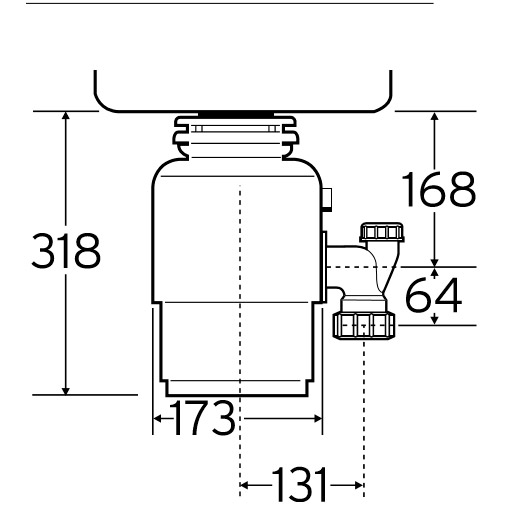 Подрібнювач харчових відходів IN-SINK-ERATOR Model S60 (12279) Напруга 220