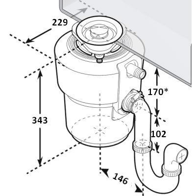 Измельчитель пищевых отходов IN-SINK-ERATOR Model Evolution 200 (6089) Напряжение 220