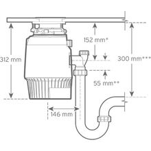 Подрібнювач харчових відходів IN-SINK-ERATOR Evolution Plus 1000 (19099)