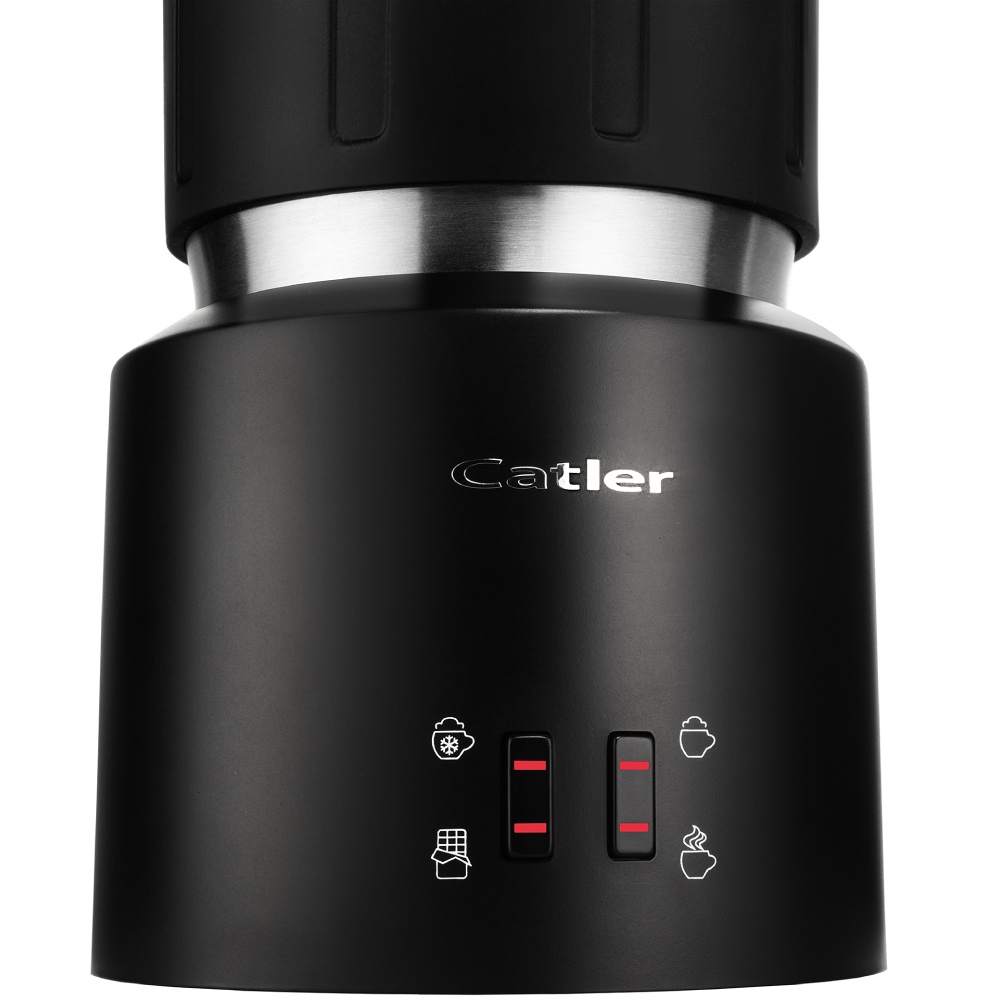 Вспениватель-подогреватель CATLER MF621 Особенности 4 режима работы: Горячая пена, Холодная пена, Горячий шоколад, Подогрев молока; Объем емкости для нагрева: 400 мл; Защита от перегрева; Контейнер можно мыть в посудомоечной машине