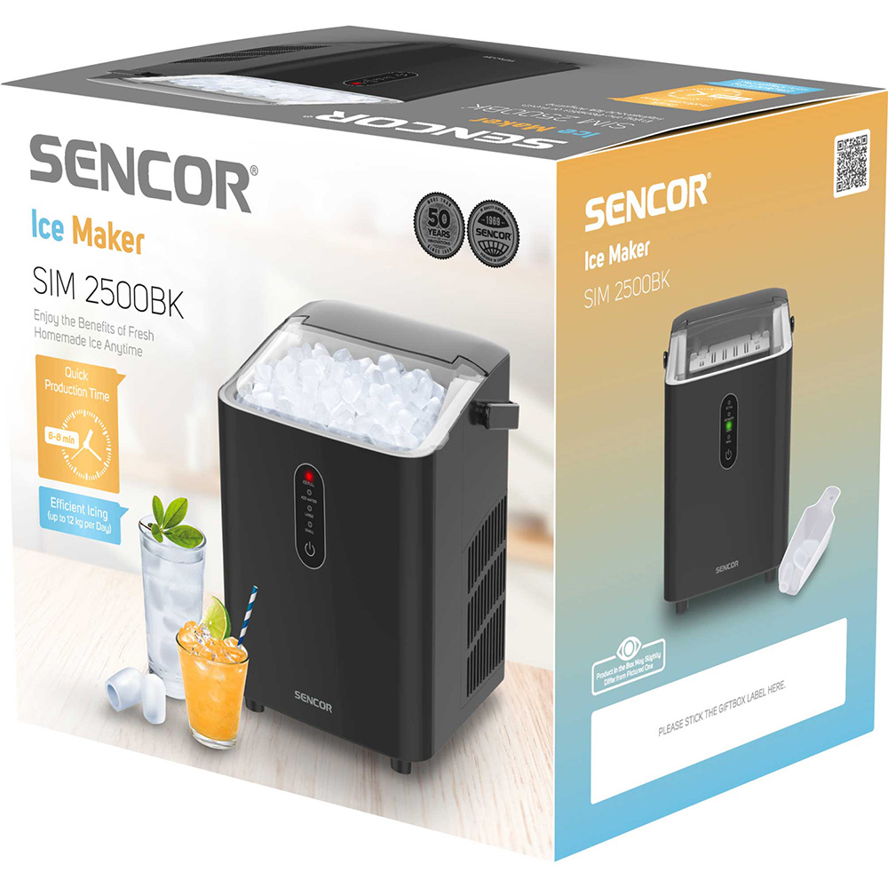 У Фокстрот Льодогенератор SENCOR SIM 2500BK