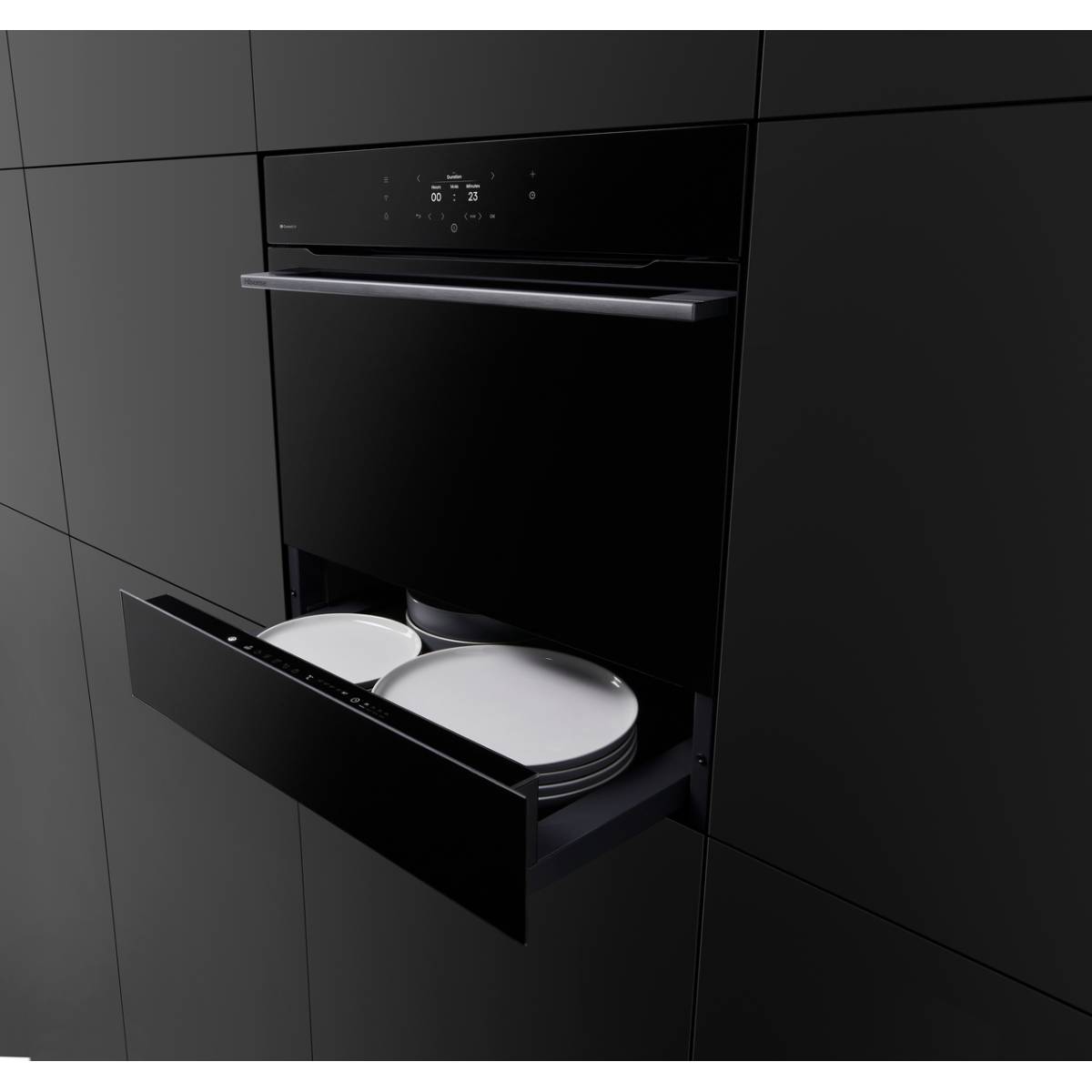 Шкаф для подогрева посуды HISENSE WDH14BG 723.21H01 Загрузка тарелок/чашек Комплект на 6 персон или 20 тарелок диаметром 28 см или 80 кофейных кашек или 40 чайных чашек.