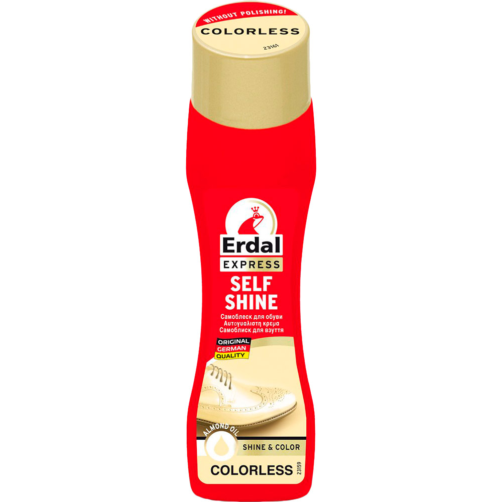 

Крем для обуви ERDAL Packshot Self Shine Neutral 75 мл (4009175136442), Самоблиск для взуття безкольоровий
