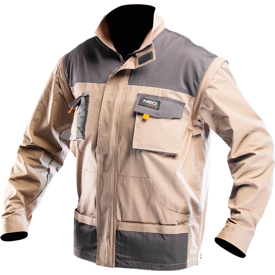 

Куртка NEO TOOLS 2 в 1 L/52 Grey (81-310-L), Куртка рабочая 2 в 1 размер L/52