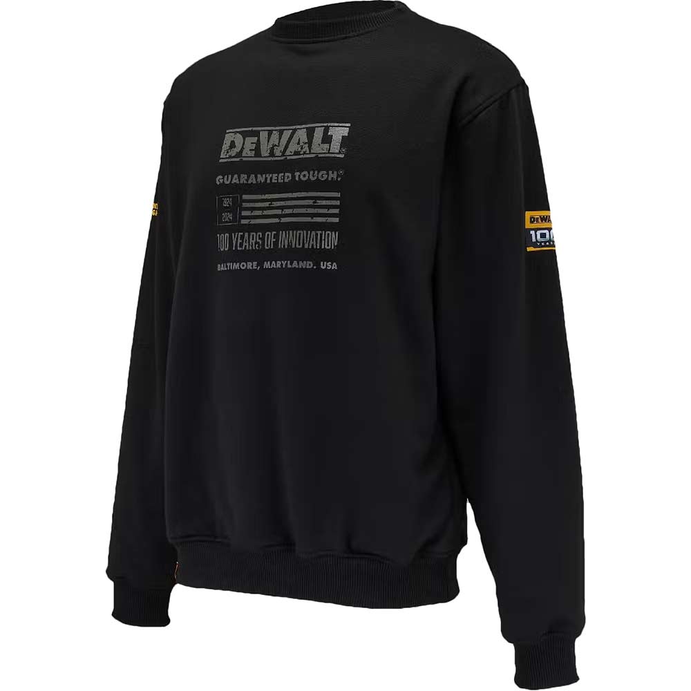 Кофта DEWALT 100 YEAR LOGO SWEATSHIRT размер L Black (DWC237-001-L) Размер L