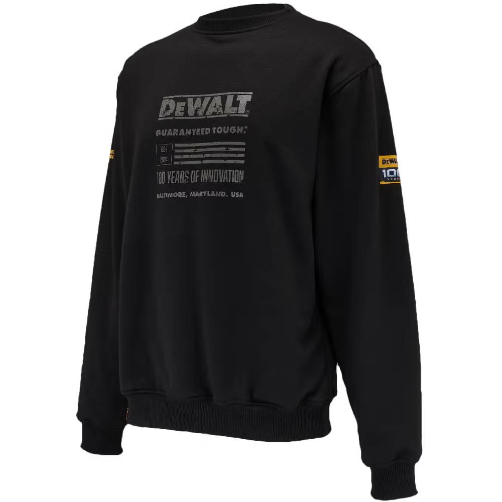 Свитшот DEWALT 100 YEAR LOGO SWEATSHIRT XXL Black (DWC237-001-XXL) Размер XXL