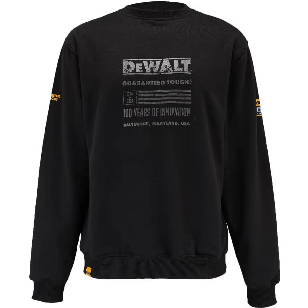Свитшот DEWALT 100 YEAR LOGO SWEATSHIRT XXL Black (DWC237-001-XXL)