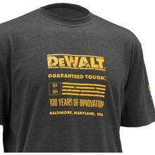 Футболка DEWALT 100 YEAR T-SHIRT XXL Gray (DWC240-004-XXL)