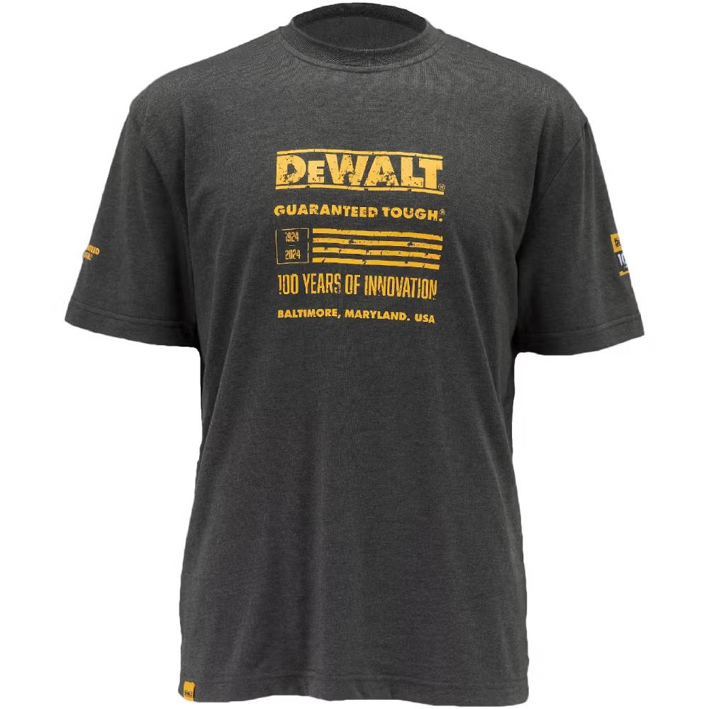 Футболка DEWALT 100 YEAR T-SHIRT XXL Gray (DWC240-004-XXL)